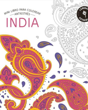 India - Mini libro antiestrés para colorear